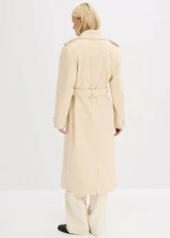 Hot Trenca con aspecto de lana Mujer Chaquetas Y Abrigos