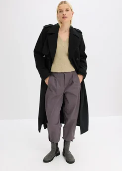 Outlet Trenca con aspecto de lana Mujer Chaquetas Y Abrigos