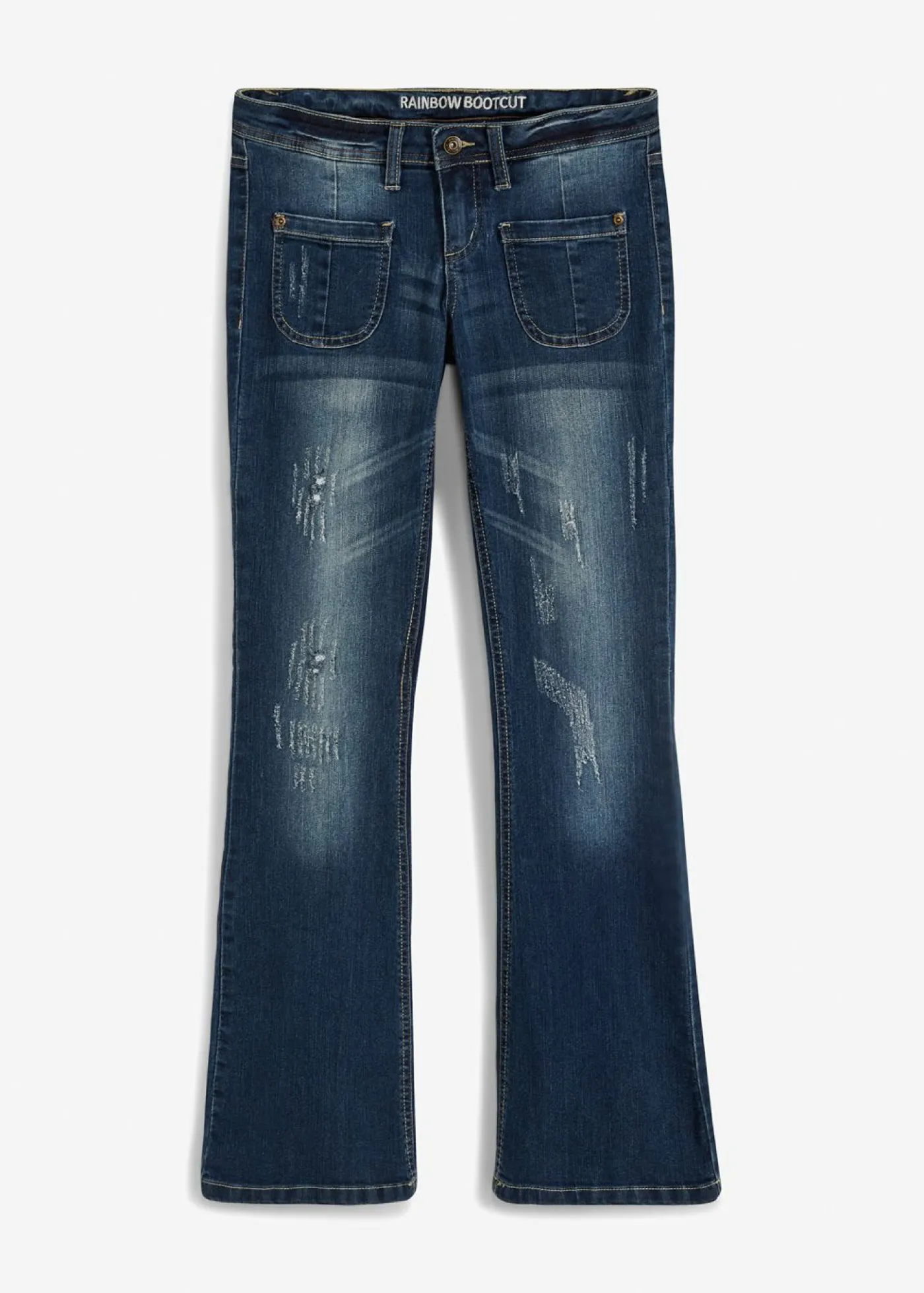 Best Vaquero bootcut con efecto descolorido Mujer Vaqueros