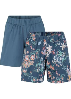 Vaquero corto de mezcla de algodón elástico (2 unidades) Mujer Shorts|Pantalones