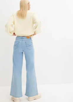 Hot Vaquero de pernera ancha, mid waist, elástico Mujer Vaqueros