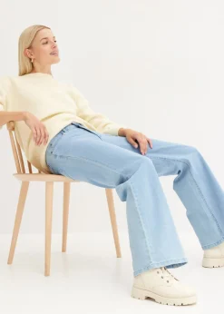 Hot Vaquero de pernera ancha, mid waist, elástico Mujer Vaqueros