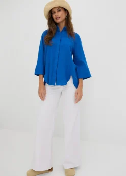 Hot Vaquero de pernera ancha, mid waist, elástico Mujer Vaqueros