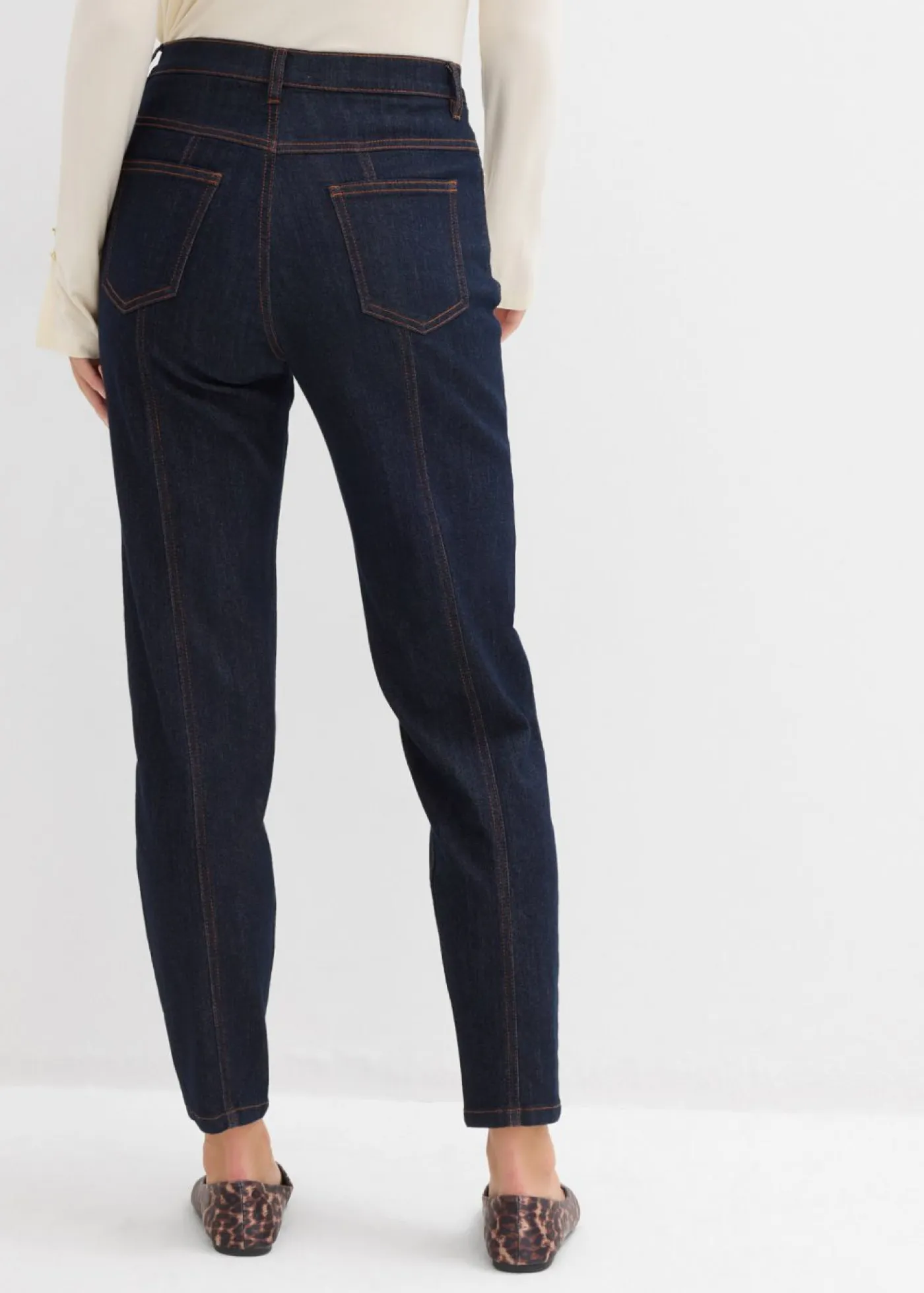 Clearance Vaquero mom, high waist, elásticos Mujer Vaqueros