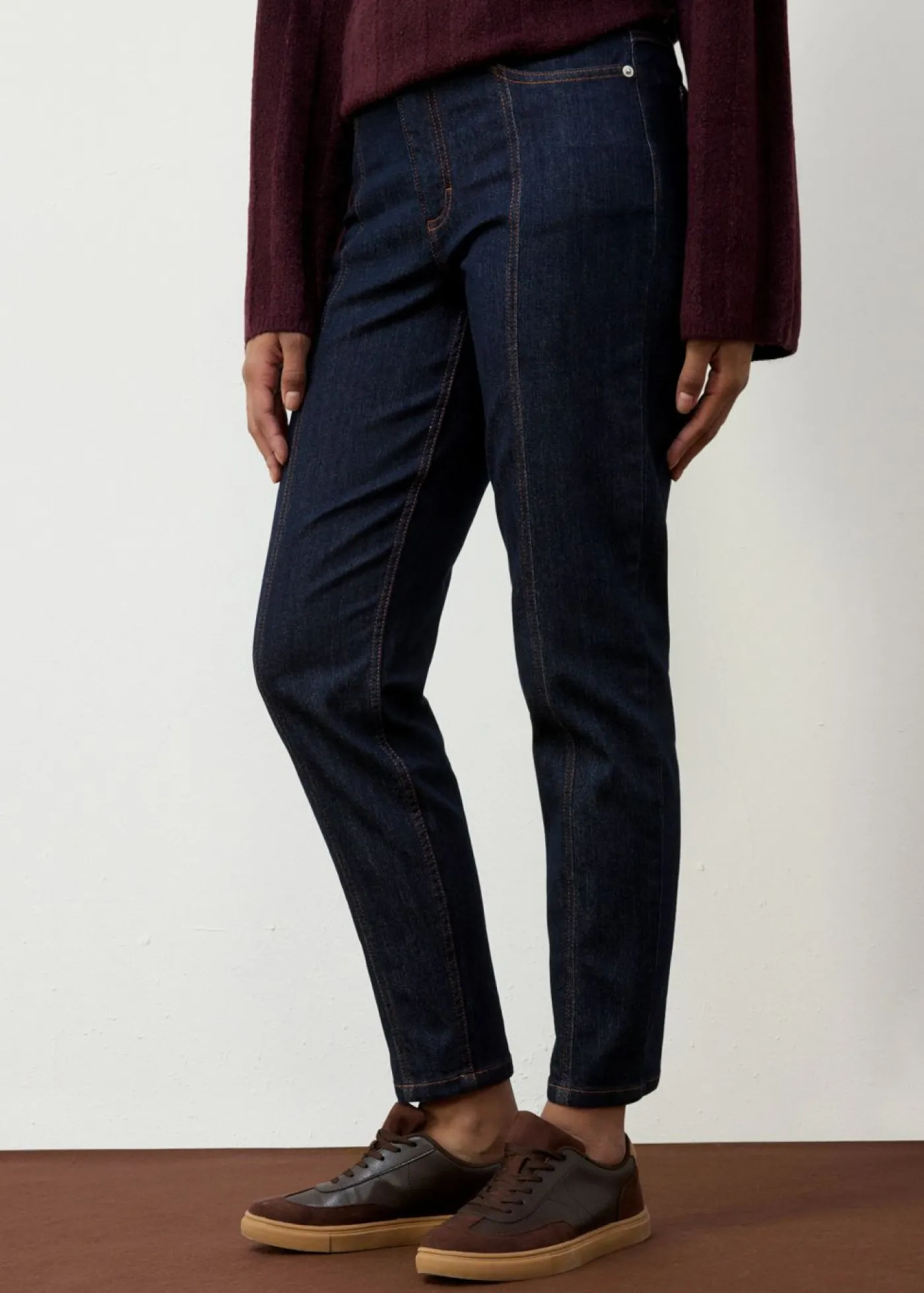 Clearance Vaquero mom, high waist, elásticos Mujer Vaqueros