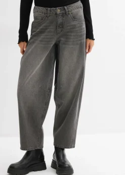 Discount Vaqueros abullonados con talle medio Mujer Vaqueros