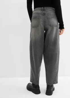 Discount Vaqueros abullonados con talle medio Mujer Vaqueros