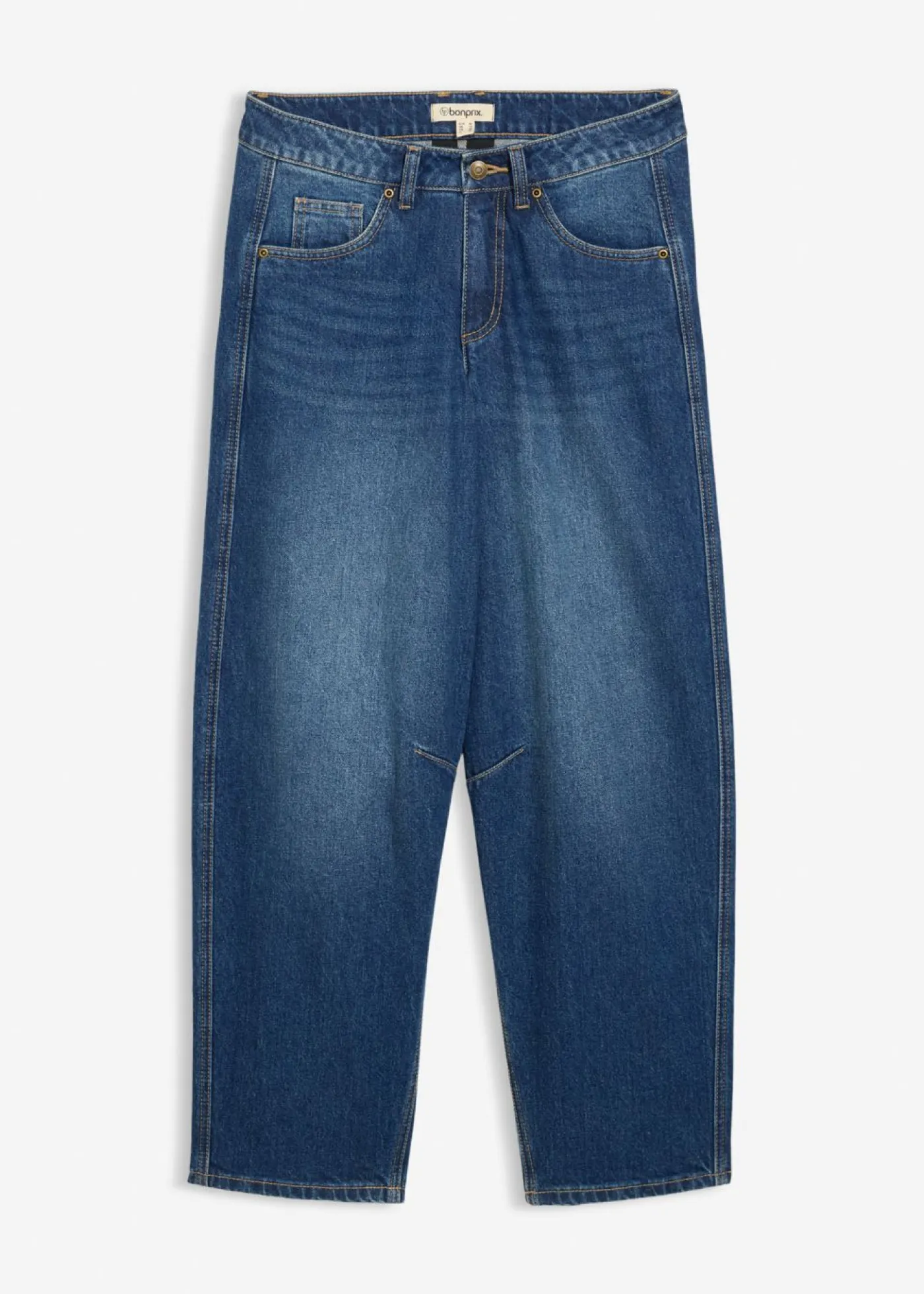 Clearance Vaqueros abullonados con talle medio Mujer Vaqueros
