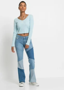 Best Vaqueros acampanados de talle medio Mujer Vaqueros
