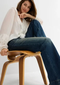 Outlet Vaqueros acampanados de talle medio Mujer Vaqueros
