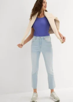 New Vaqueros acampanados, high waist, cropped Mujer Vaqueros