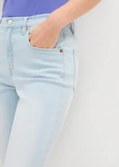 New Vaqueros acampanados, high waist, cropped Mujer Vaqueros