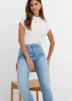 Sale Vaqueros acampanados, mid waist, elásticos Mujer Vaqueros|Tallas Pequeñas