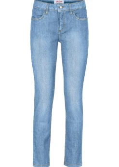 New Vaqueros acortados de corte slim y media cintura Mujer Vaqueros