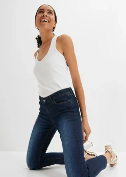 New Vaqueros acortados de corte slim y media cintura Mujer Vaqueros