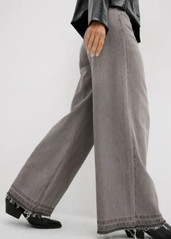 New Vaqueros anchos de talle medio con cinturilla cómoda Mujer Vaqueros|Tallas Pequeñas