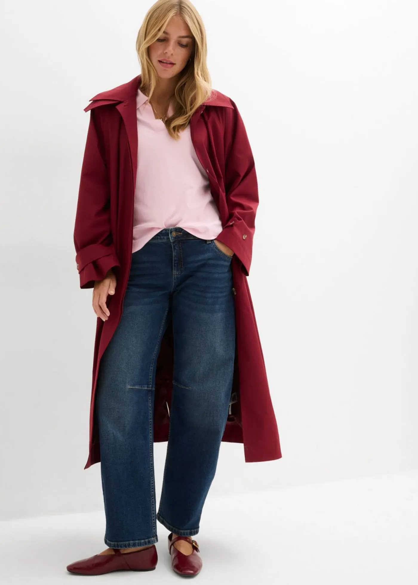 Outlet Vaqueros barrel, mid waist Mujer Vaqueros|Tallas Pequeñas