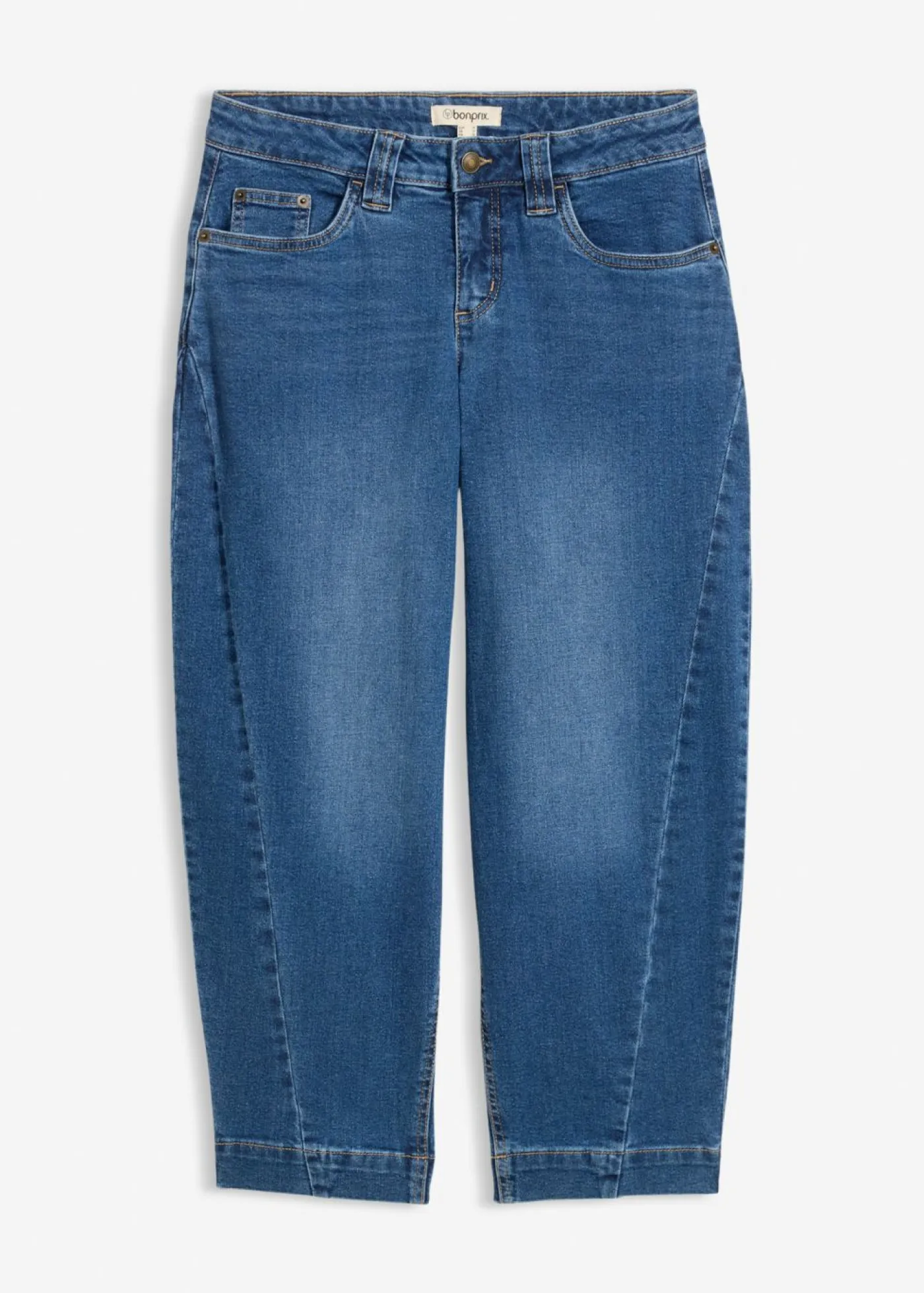 Outlet Vaqueros barrel, mid waist, cropped Mujer Vaqueros