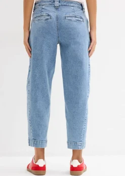 Outlet Vaqueros barrel, mid waist, cropped Mujer Vaqueros
