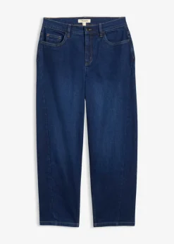 Clearance Vaqueros barrel, mid waist, de algodón orgánico Mujer Vaqueros