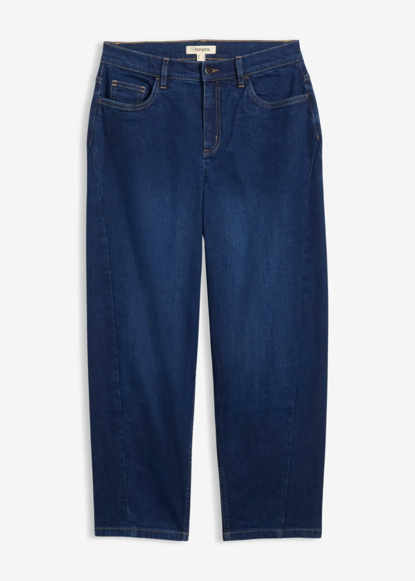 Clearance Vaqueros barrel, mid waist, de algodón orgánico Mujer Vaqueros
