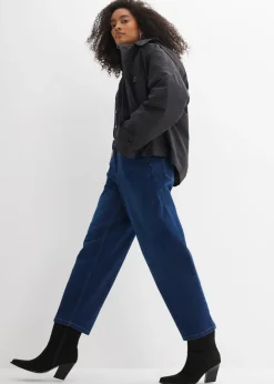 Clearance Vaqueros barrel, mid waist, de algodón orgánico Mujer Vaqueros