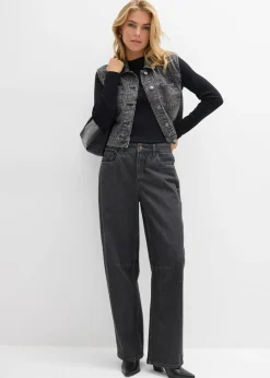 Clearance Vaqueros barrel, mid waist Mujer Vaqueros