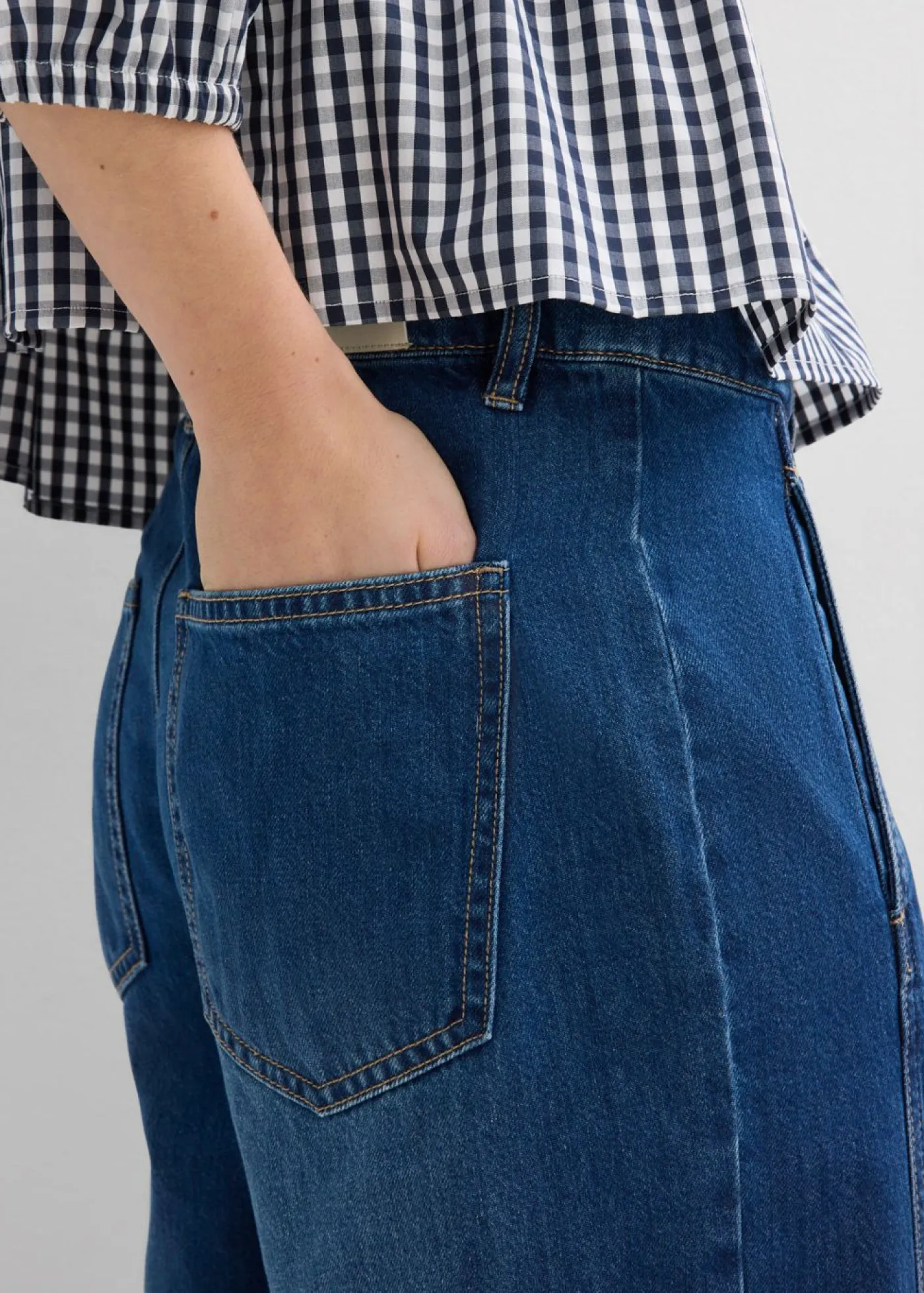Sale Vaqueros barrel, mid waist Mujer Vaqueros|Novedades