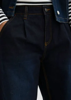 Hot Vaqueros barrel, mid waist, elástico Mujer Vaqueros