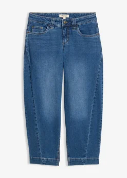 Hot Vaqueros barrel, mid waist, cropped Mujer Tallas Pequeñas
