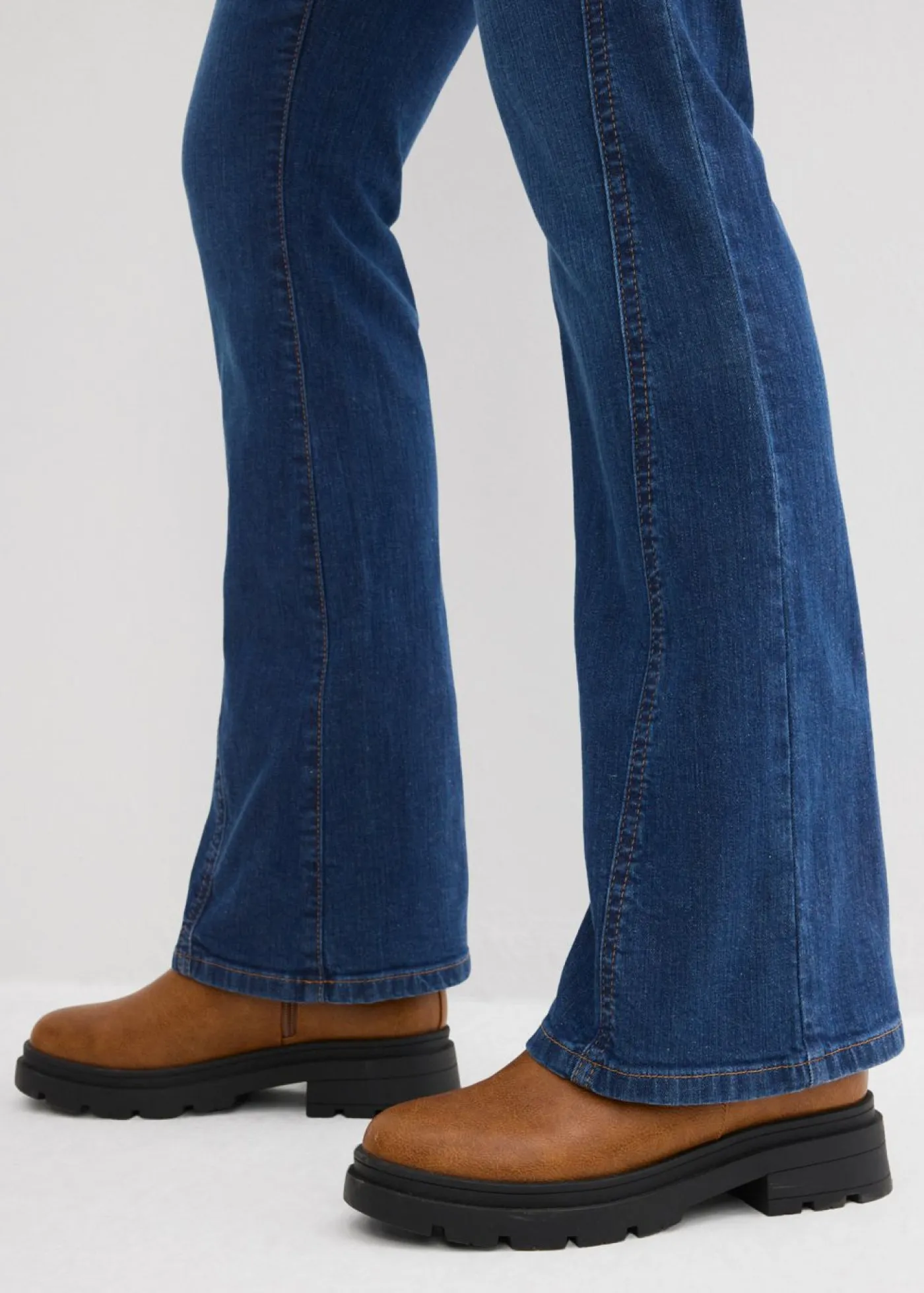 Discount Vaqueros bootcut, high waist Mujer Tallas Pequeñas
