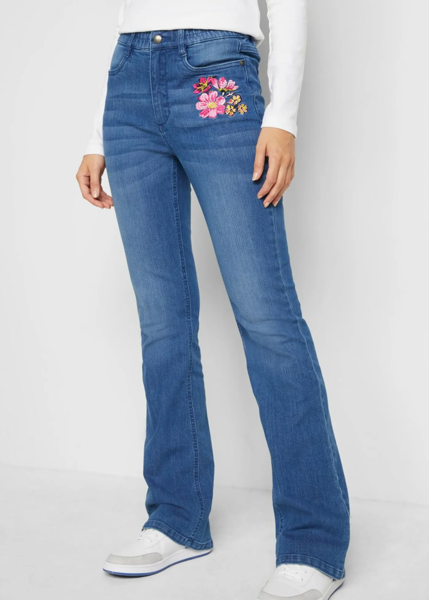 Best Vaqueros bootcut, high waist, cintura cómoda Mujer Vaqueros