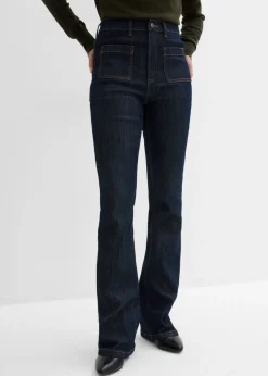 Clearance Vaqueros bootcut, high waist, cintura cómoda Mujer Vaqueros