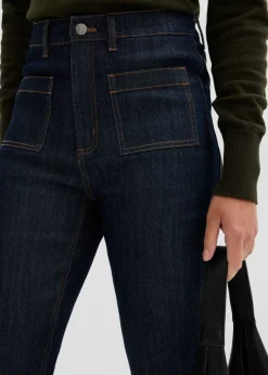 Clearance Vaqueros bootcut, high waist, cintura cómoda Mujer Vaqueros