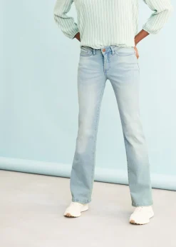 Clearance Vaqueros bootcut mid waist, elásticos Mujer Vaqueros