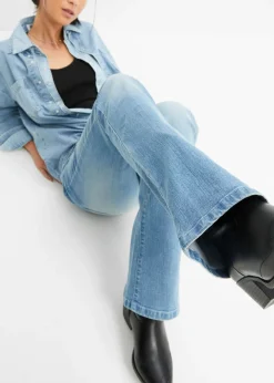 Sale Vaqueros bootcut, mid waist, elásticos Mujer Vaqueros