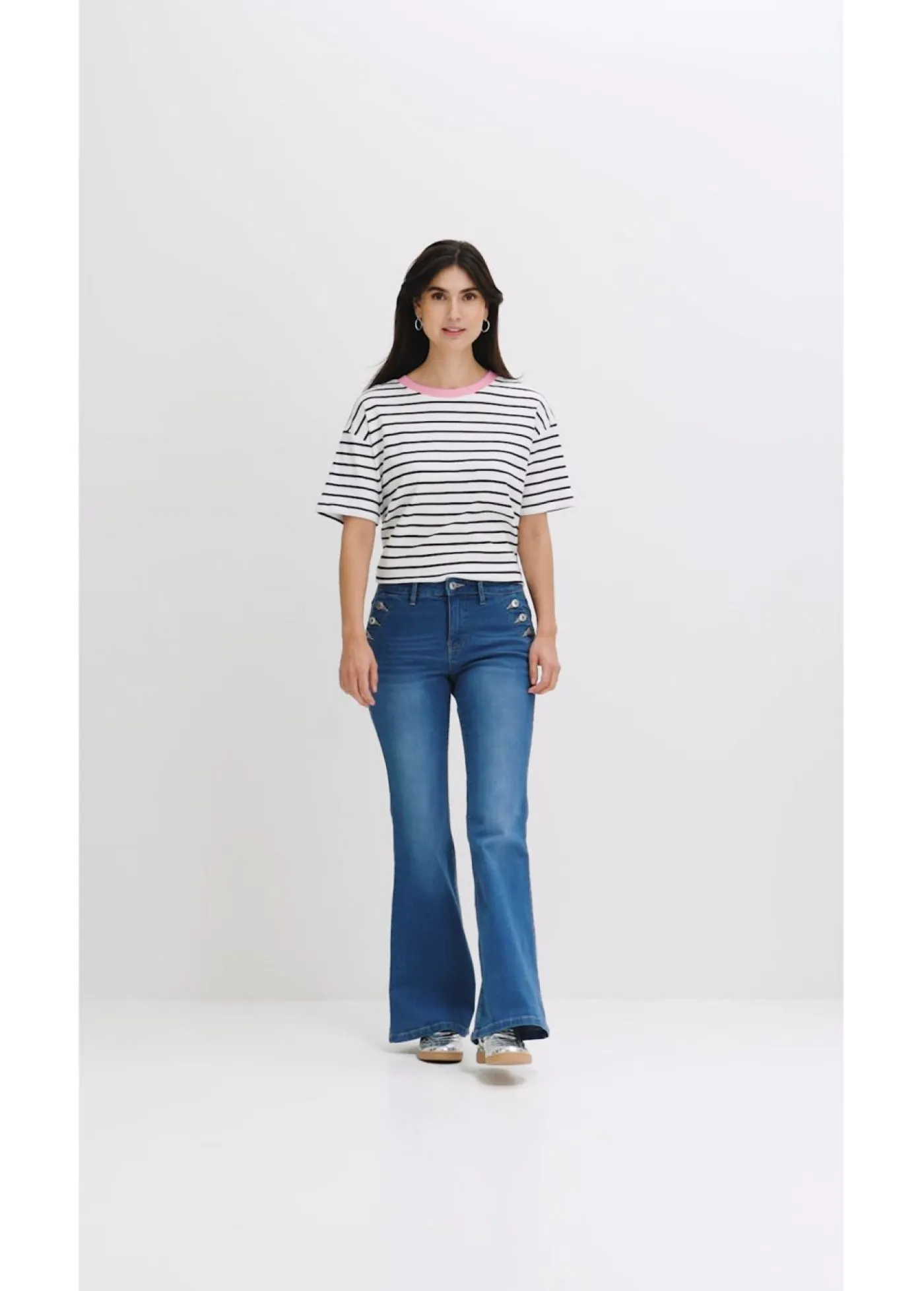 Best Vaqueros bootcut, mid waist, de algodón orgánico Mujer Vaqueros|Tallas Pequeñas