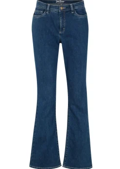 Outlet Vaqueros bootcut, mid waist, de algodón orgánico Mujer Vaqueros