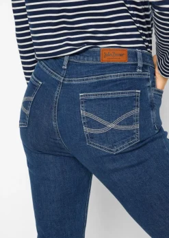 Outlet Vaqueros bootcut, mid waist, de algodón orgánico Mujer Vaqueros