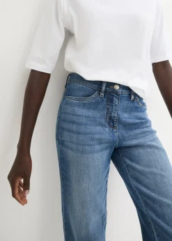 Discount Vaqueros capri con bordado Mujer Vaqueros