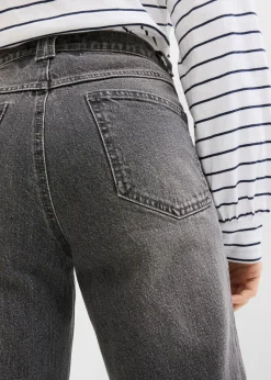 Best Vaqueros capri de talle alto con corte mom Mujer Vaqueros