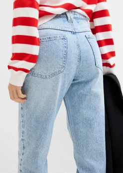 Hot Vaqueros capri de talle alto con corte mom Mujer Vaqueros