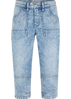 Outlet Vaqueros capri elásticos Mujer Vaqueros
