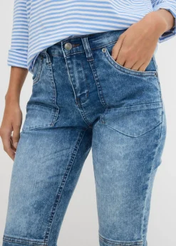 Outlet Vaqueros capri elásticos Mujer Vaqueros