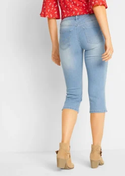 Best Vaqueros capri elásticos, cómodos, 2 unidades Mujer Vaqueros