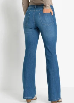 Hot Vaqueros con bordados de flores Mujer Vaqueros