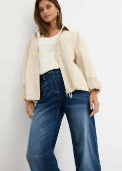 Clearance Vaqueros con pernera ancha, mid waist, con cintura cómoda Mujer Vaqueros