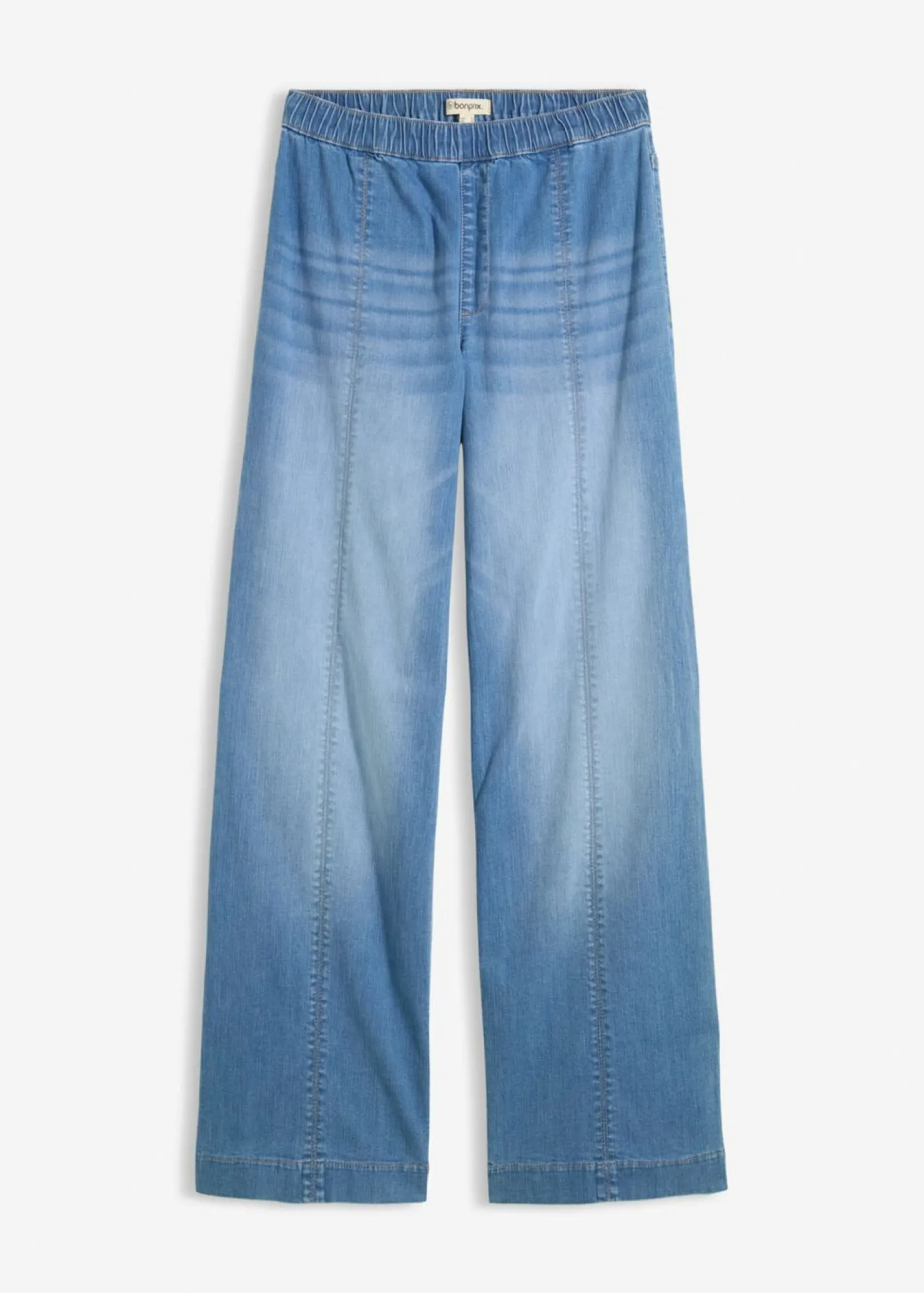 Discount Vaqueros con pernera ancha, talle alto y cinturilla cómoda Mujer Vaqueros|Tallas Pequeñas