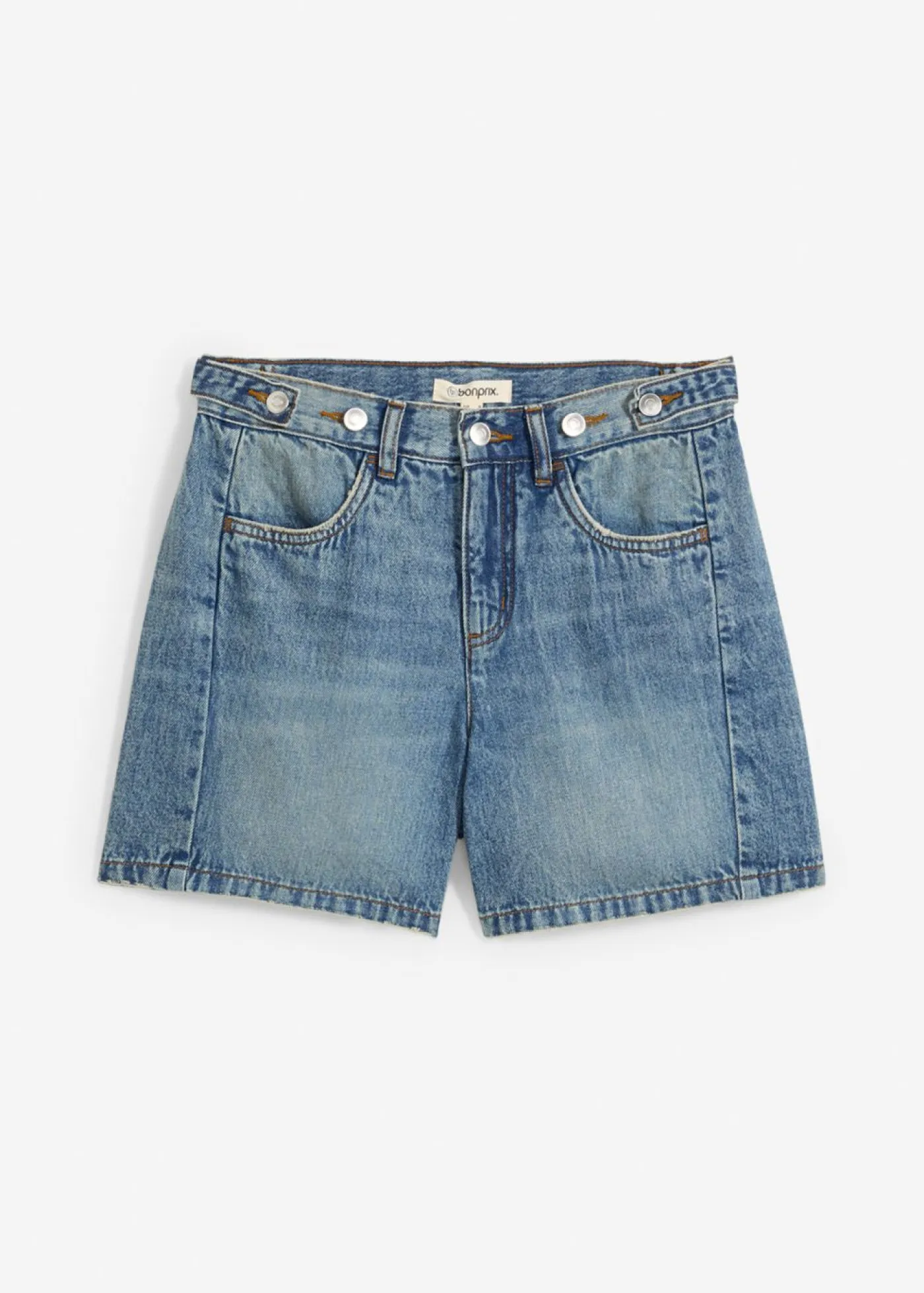 Hot Vaqueros cortos poco elásticos con talle medio Mujer Shorts|Vaqueros