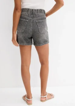 Discount Vaqueros cortos poco elásticos con talle alto Mujer Shorts|Vaqueros